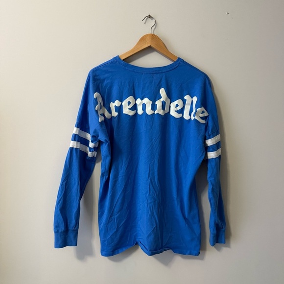 Disney Forzen Arendelle Spirit Hype Jersey Blue Snowflake long Sleeve Tee - Picture 11 of 16